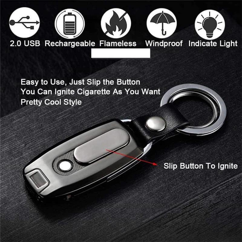 USB Rechargeable Windproof Plasma Flameless Electronic Lighter - MaviGadget