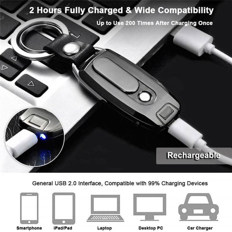 USB Rechargeable Windproof Plasma Flameless Electronic Lighter - MaviGadget