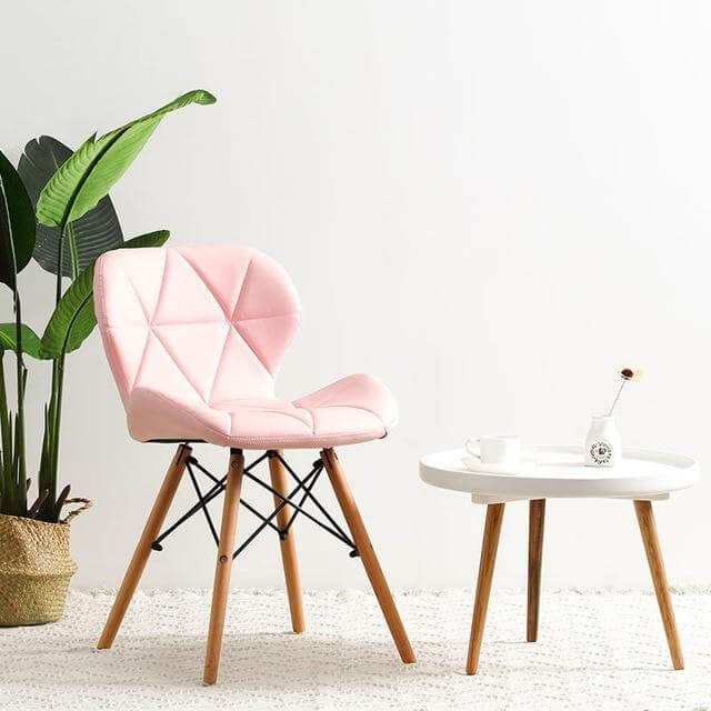 Modern Nordic Leather Wood Chair - Image 15