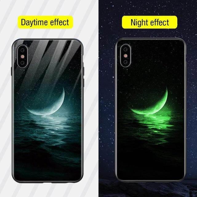 Iphone Luminous Cute Luxury Anti Scratch Glass Case - Image 10
