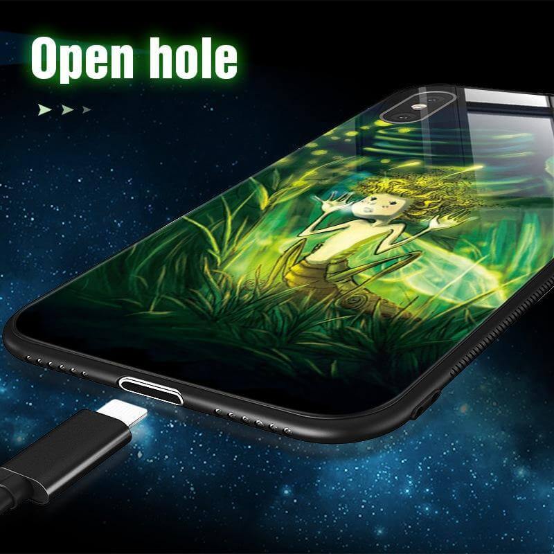 Iphone Luminous Cute Luxury Anti Scratch Glass Case - Image 9
