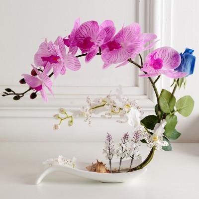 Artificial Butterfly Orchid Flowers Set - MaviGadget