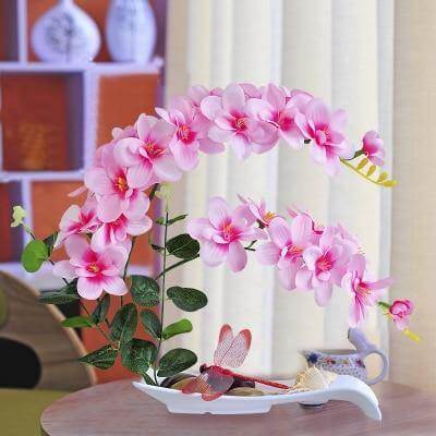 Artificial Butterfly Orchid Flowers Set - MaviGadget