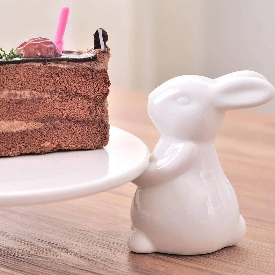 Rabbit Ceramic Dessert Server Tray - Image 6