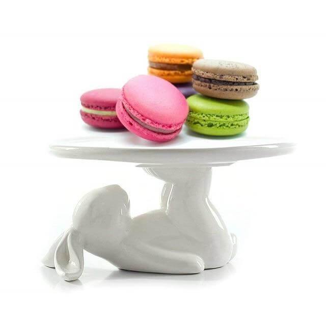 Rabbit Ceramic Dessert Server Tray - Image 5