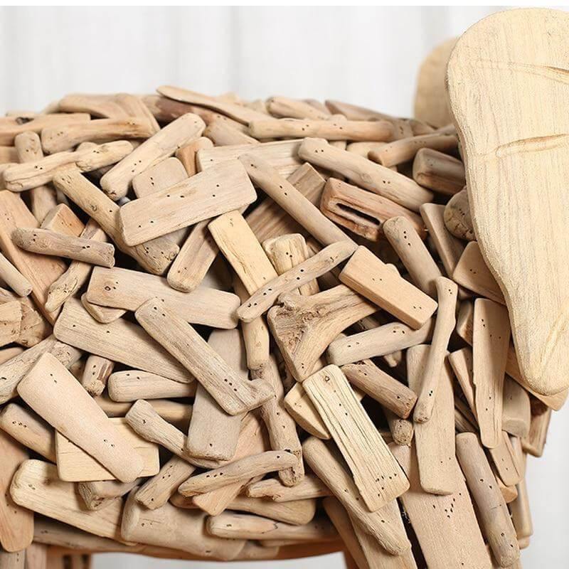 Creative Handmade Asian Style Wooden Elephant - Image 5