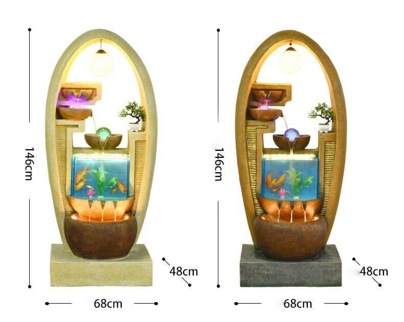 European Style Creative Fish Tank Decoration with Led Chandelier - Image 6