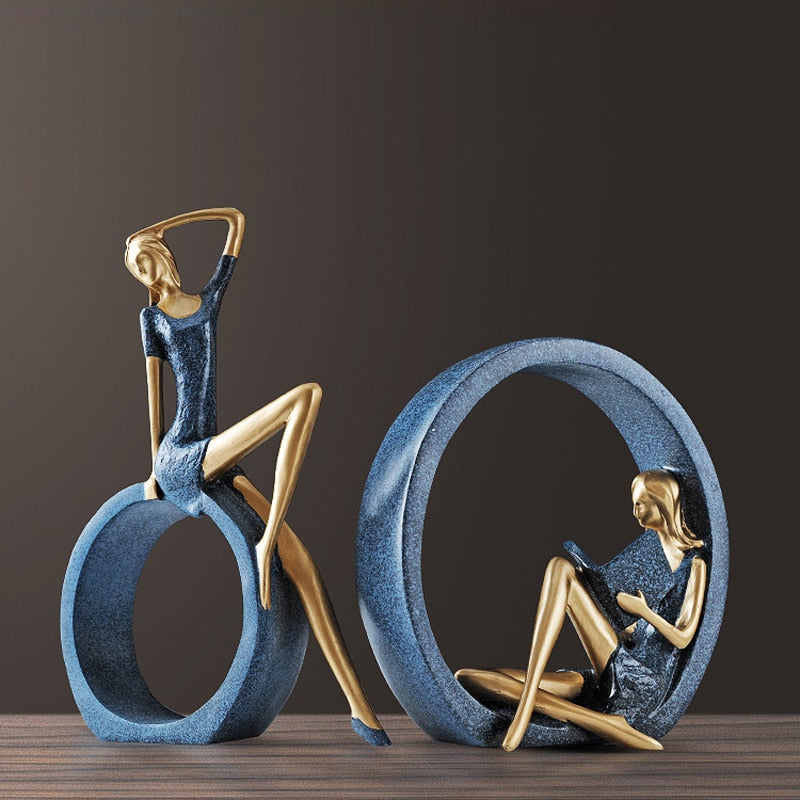 Creative European Miniature Modern Girl Figurines - Image 11