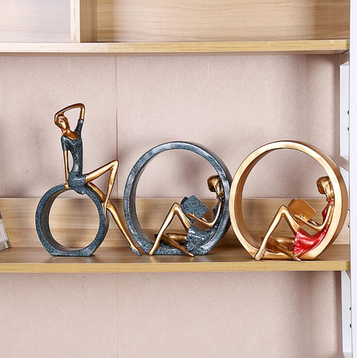 Creative European Miniature Modern Girl Figurines - Image 3