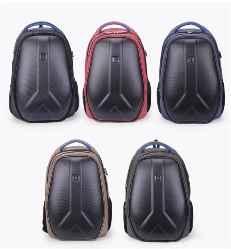 Waterproof Shoulder Vintage Oil Wax Canvas Backpack - Image 8