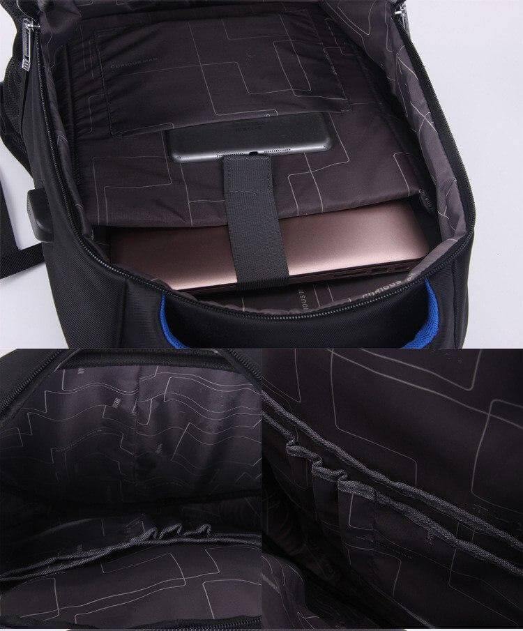 Waterproof Shoulder Vintage Oil Wax Canvas Backpack - Image 5