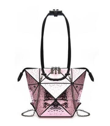 Silver Geometric Women Messenger Bag - Image 1