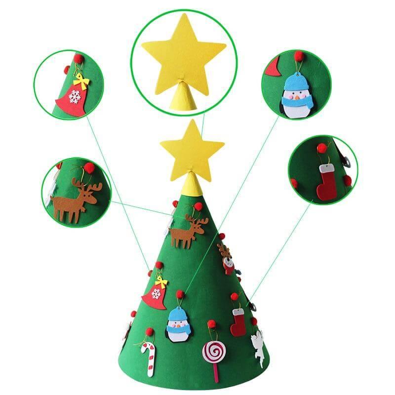 3D Christmas Tree Hanging Ornaments for Kids Xmas Gifts - Image 2