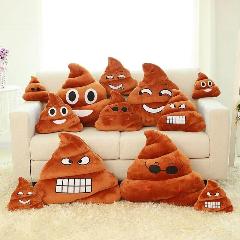 Poop Face Emoji Pillows - Image 0