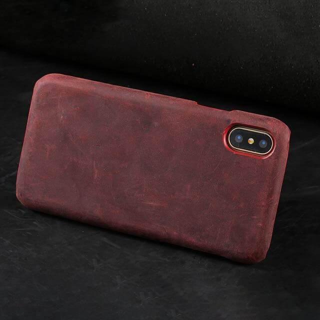 Handmade Luxury Genuine Leather Iphone Case - MaviGadget