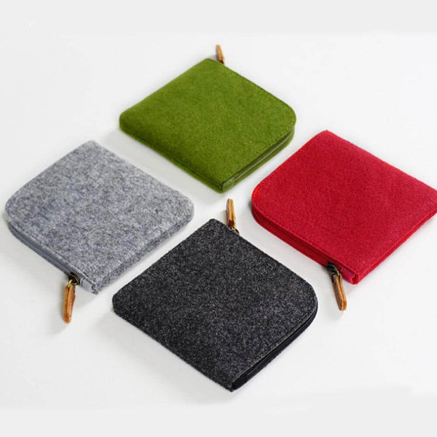 Felt Simple Zip Wallet - Image 0