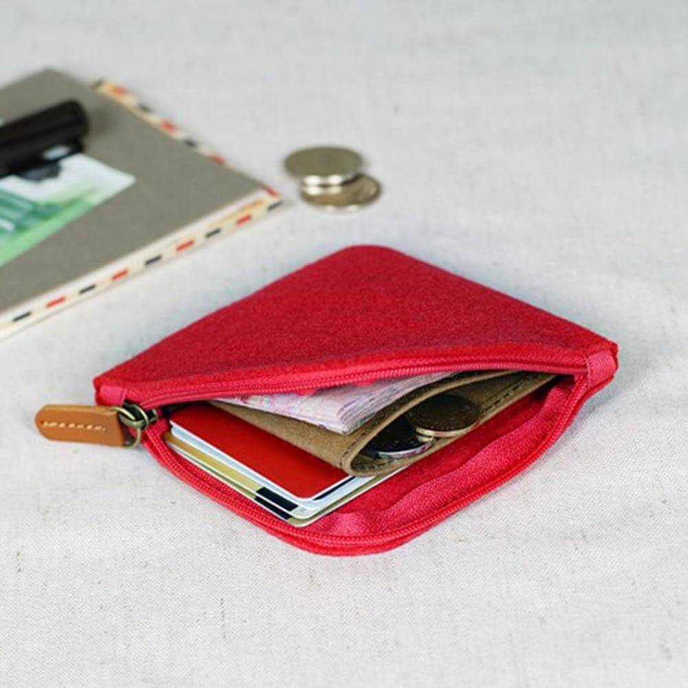 Felt Simple Zip Wallet