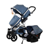 Luxury 3 in 1 Portable Higher Land-scape Carriage Foldable Baby Stroller - MaviGadget