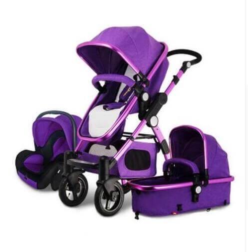 Luxury 3 in 1 Portable Higher Land-scape Carriage Foldable Baby Stroller - Image 4