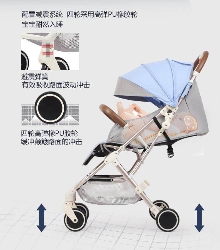 Futuristic Modern Portable Folding Baby Stroller - Image 13