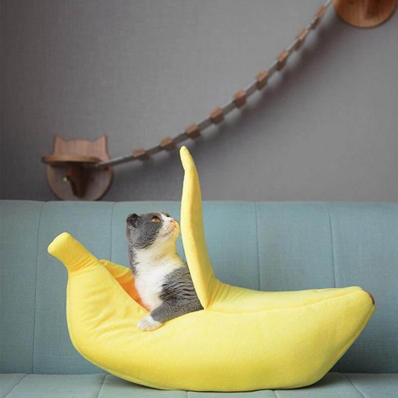 4 Colors Cute Banana Peel Cat House - Image 0
