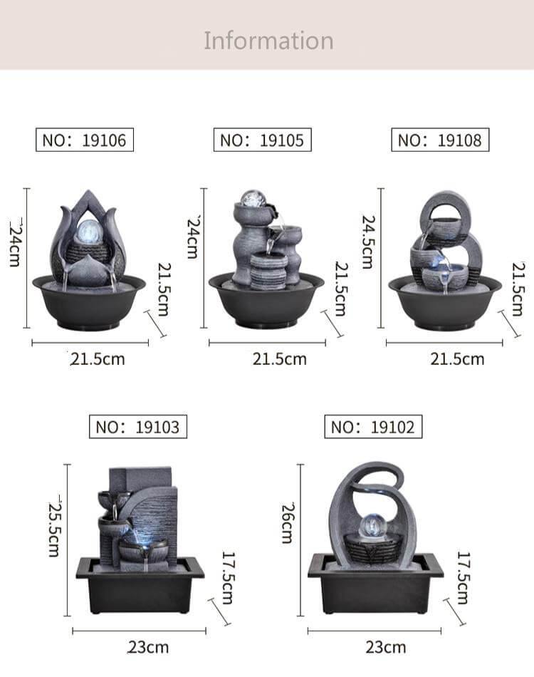 FengShui Resin Decorative Water Fountain - Image 5