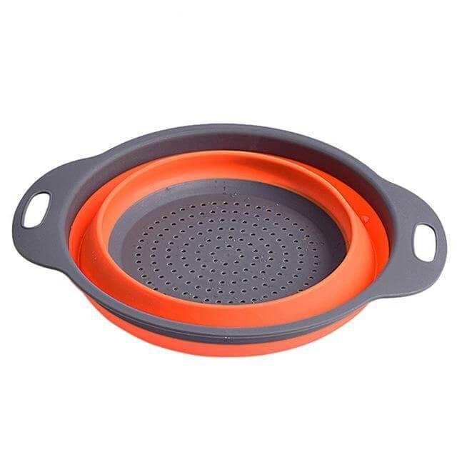 Foldable Silicone Colander Fruit Vegetable Washing Basket - Image 6
