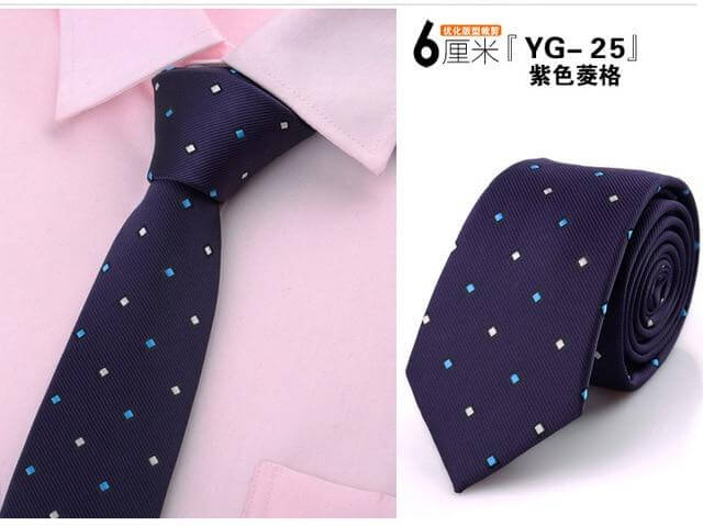 Designers Fashion Dot Striped Plaid neck Tie - Image 1