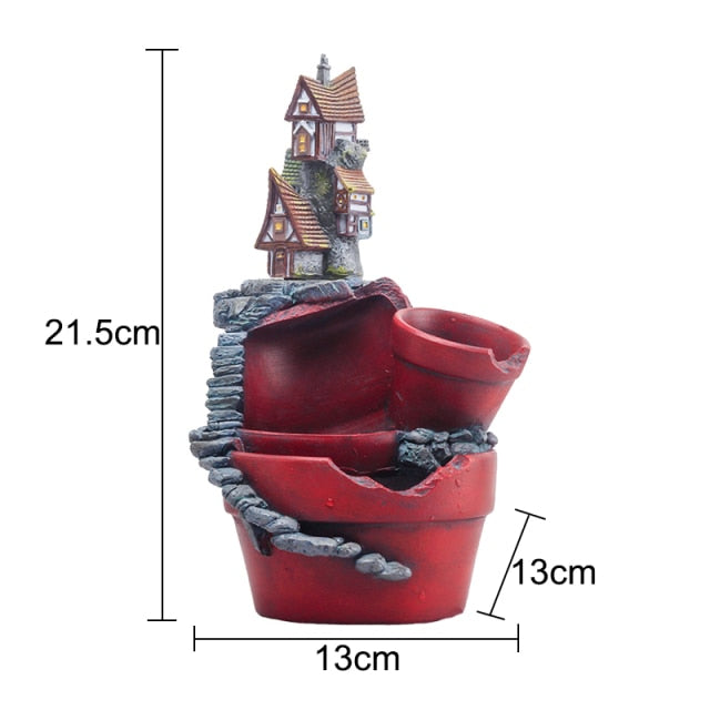 Fairy Garden House Creative Resin Flowerpot - Image 3