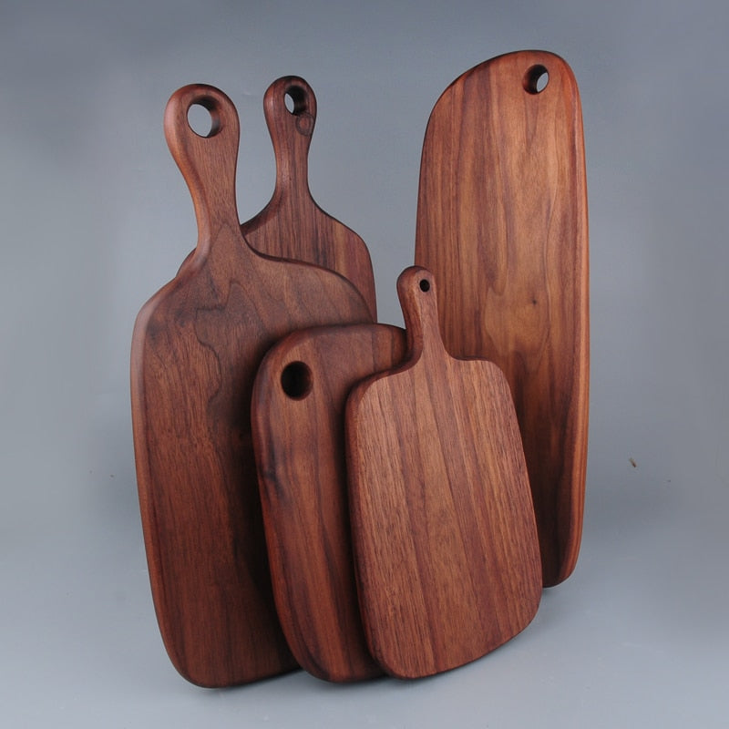 Japanese-style Walnut/Beech special-shaped Solid Wood Cutting Board - Image 1