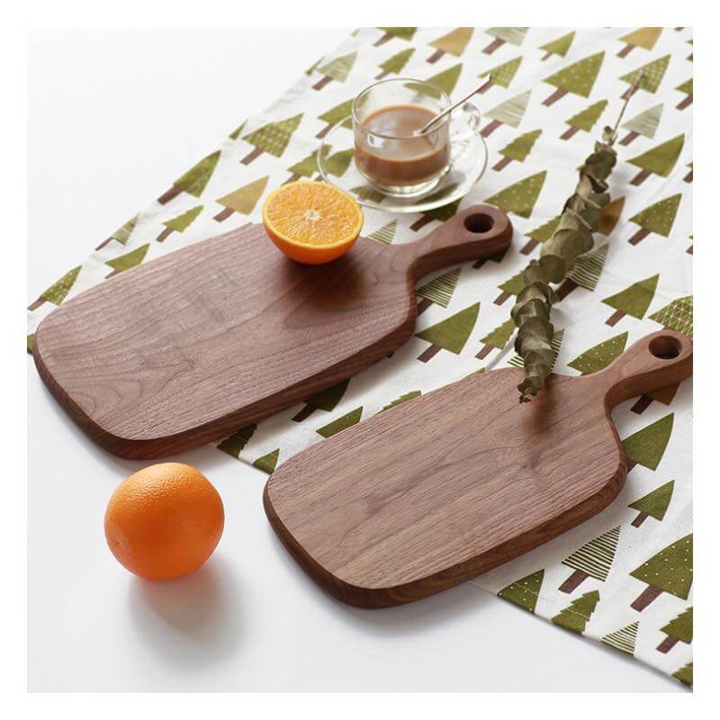 Japanese-style Walnut/Beech special-shaped Solid Wood Cutting Board - Image 13