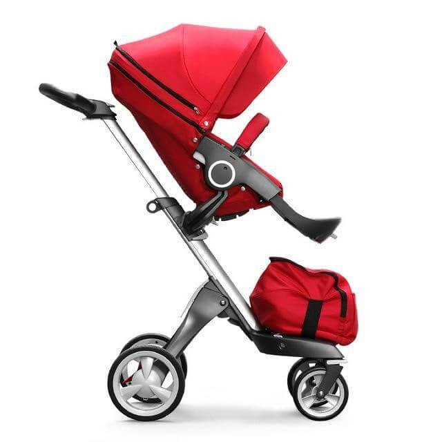 Luxury High End and High Landscape Red Baby Stroller - Image 5