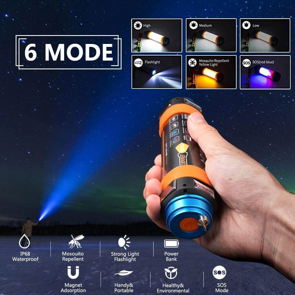 LED Camping Tent Waterproof Rechargeable Light - MaviGadget