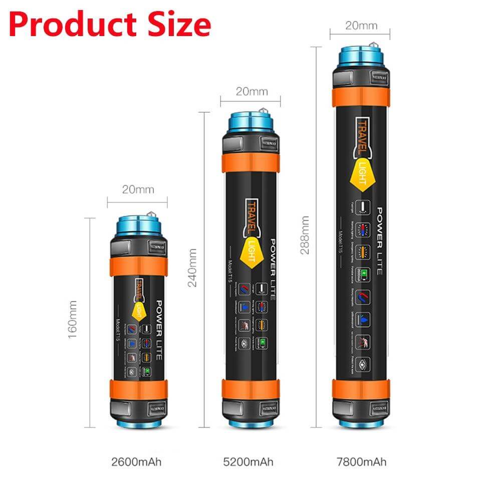 LED Camping Tent Waterproof Rechargeable Light - MaviGadget