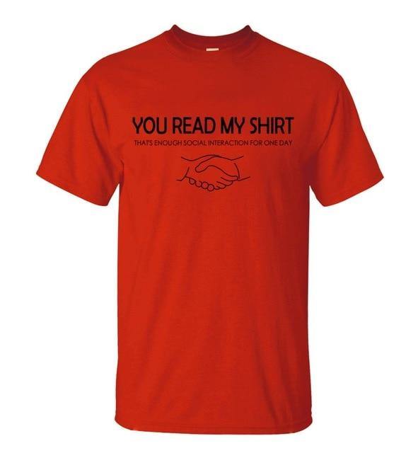 You read my t-shirt Funny T-shirt - Image 4
