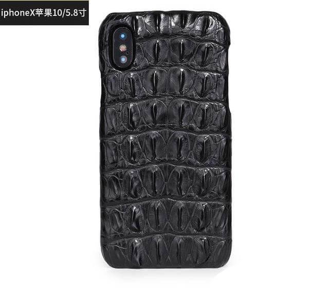 Luxury Natural Crocodile Skin Case for iPhone Models - Image 3