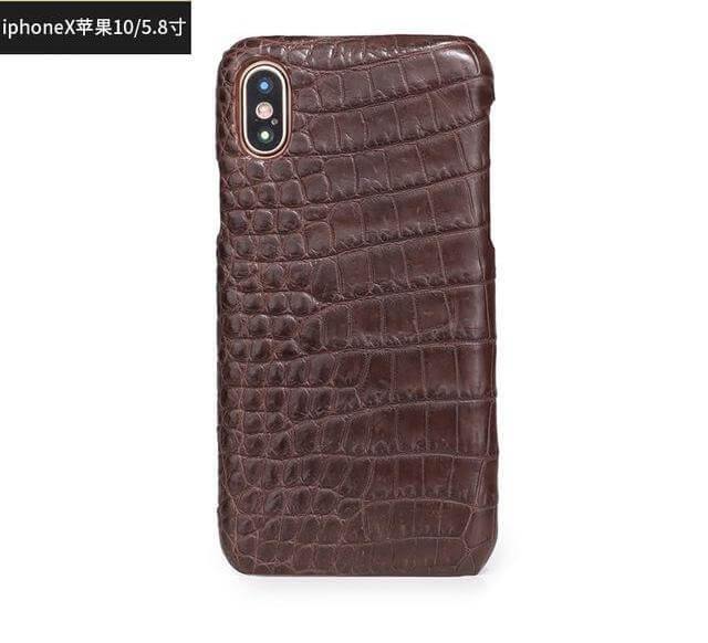 Luxury Natural Crocodile Skin Case for iPhone Models - Image 4