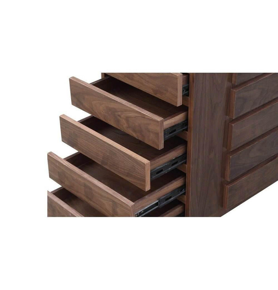 Futuristic Walnut Protractor Modern Desk - Image 3