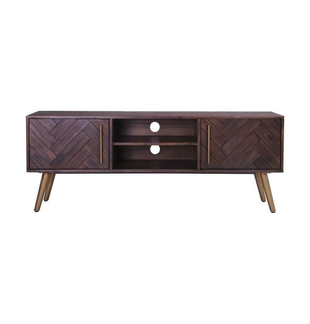 Dark Brown Sivan Media TV Table - MaviGadget