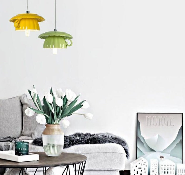 Nordic Ceramic Tea Cup Light - Image 6