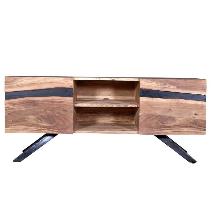 Handmade Mid-Century Wooden Tv Stand - Image 0