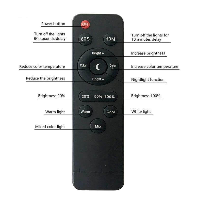 Table Clip Led Desk Lamp with Remote Control - Image 1
