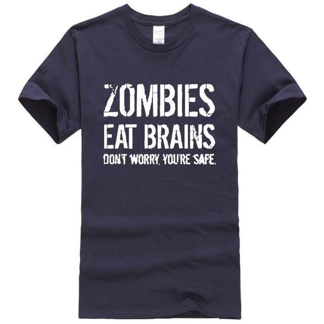 Zombies Eat Brains Funny T-shirt