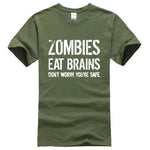 Zombies Eat Brains Funny T-shirt