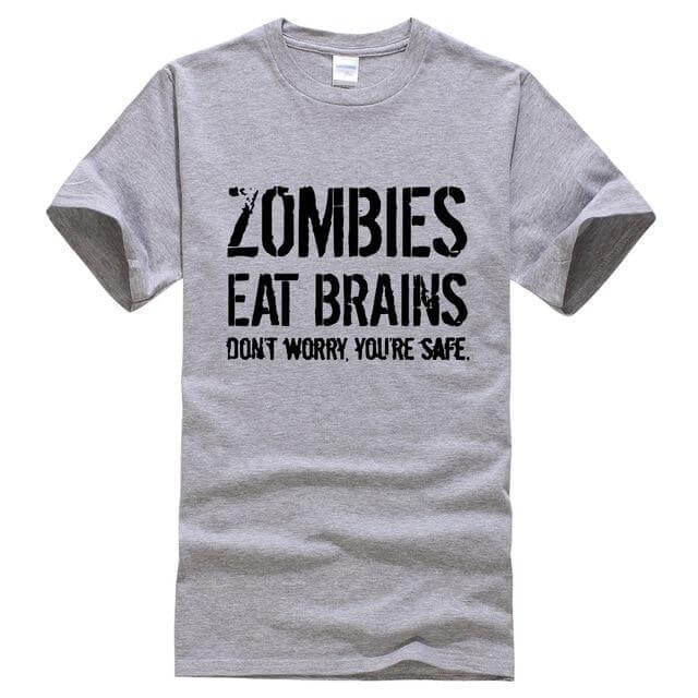 Zombies Eat Brains Funny T-shirt - Image 4