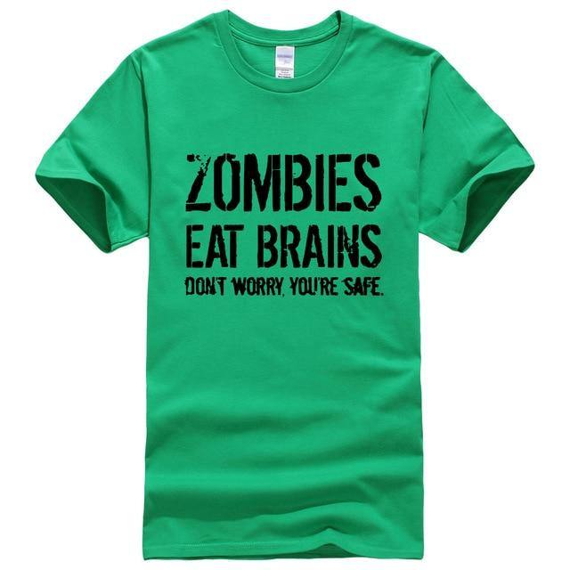 Zombies Eat Brains Funny T-shirt - Image 13