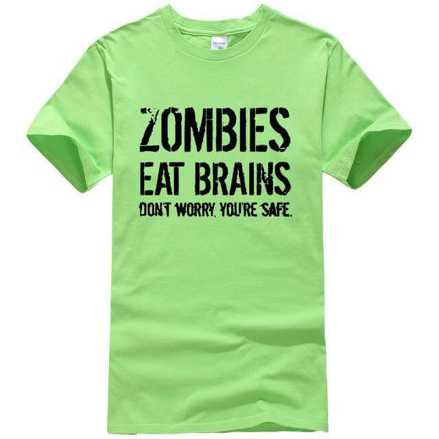 Zombies Eat Brains Funny T-shirt - Image 16