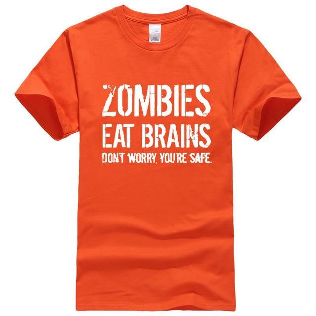 Zombies Eat Brains Funny T-shirt - Image 8