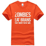 Zombies Eat Brains Funny T-shirt - MaviGadget