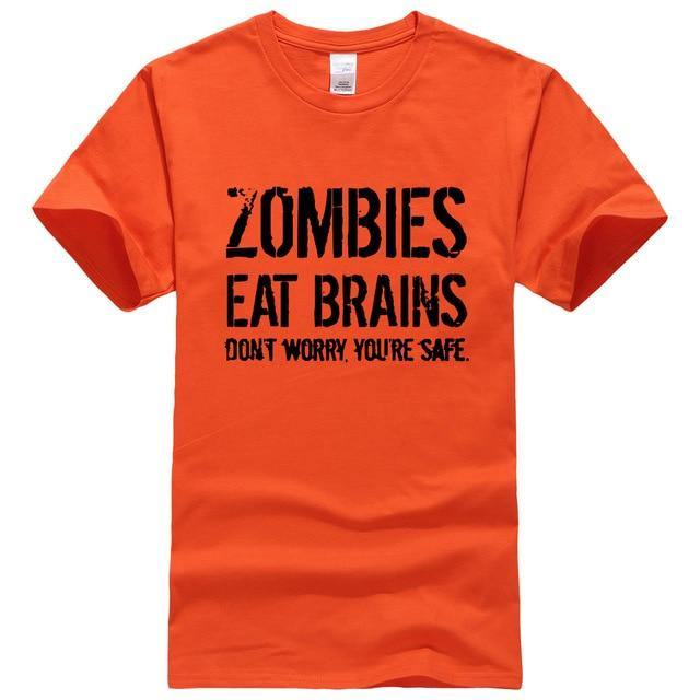 Zombies Eat Brains Funny T-shirt - Image 5
